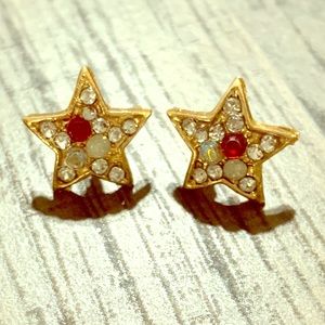 Star Crystal Stud Earrings